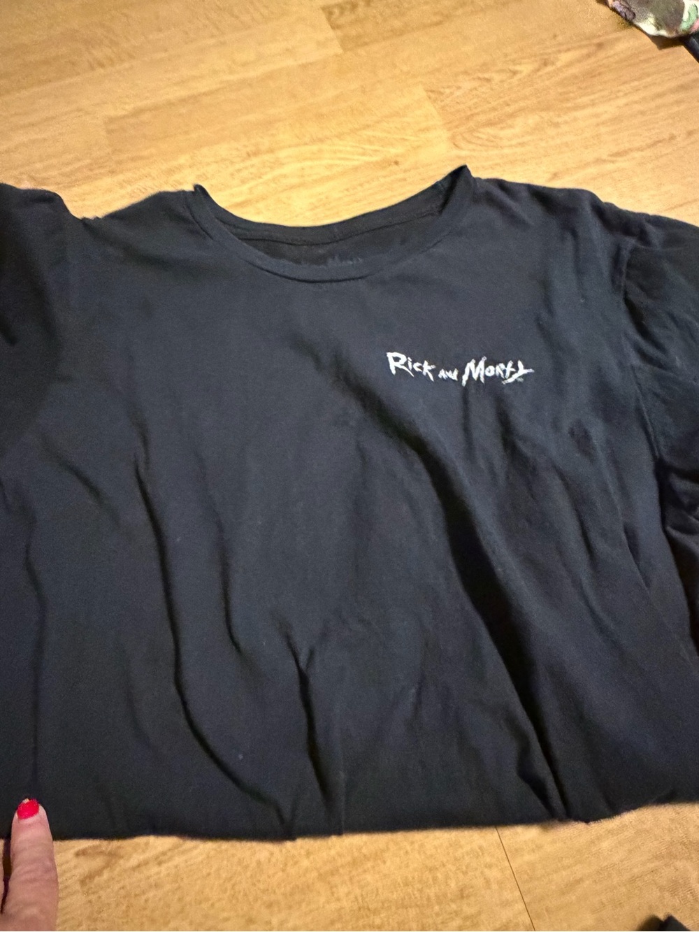 Rick and Morty Men’s Black Logo Short Sleeve Tee